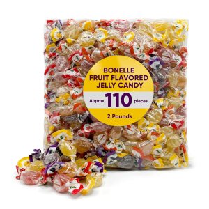 Bonelle – Caramelos de Navidad de gelatina italiana a granel, 2 libras, surtido de caramelos de Navidad de aproximadamente 110 piezas de gelatina Bonelle – Caramelos de Navidad de gelatina italiana a granel, 2 libras, surtido de caramelos de Navidad de aproximadamente 110 piezas de gelatina