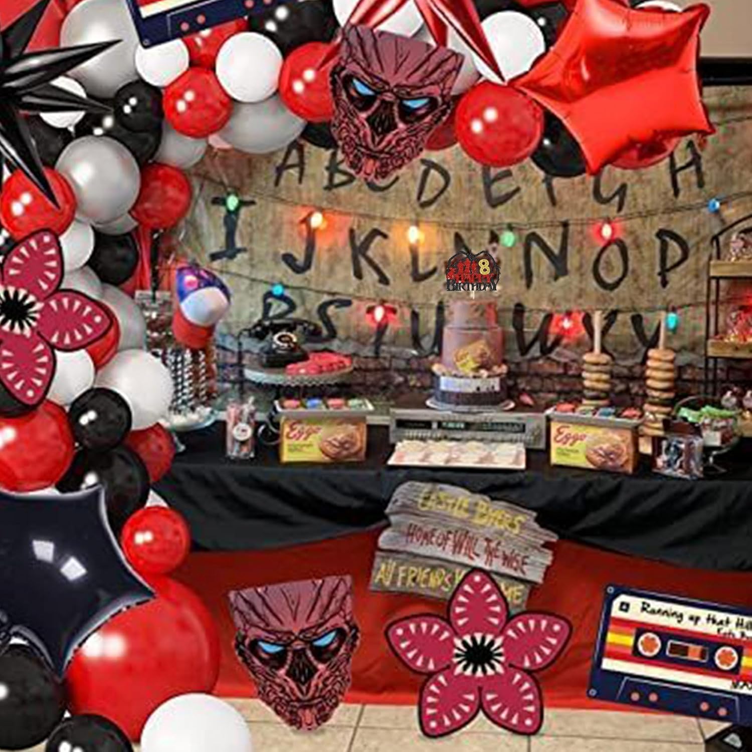 1 paquete de decoración para tarta de cumpleaños de 8 años con purpurina para programas de televisión con temática de 8. cumpleaños para animar a