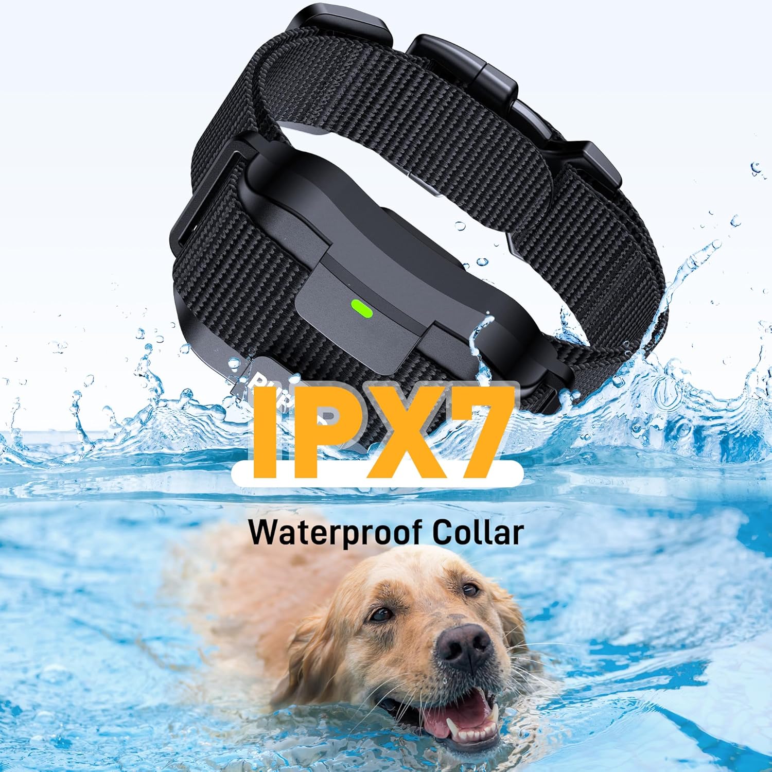 Collar de choque para perros con control remoto, paquete de 2  Collar de entrenamiento de perro de 4000 pies, 108 niveles, collar electrónico con 3