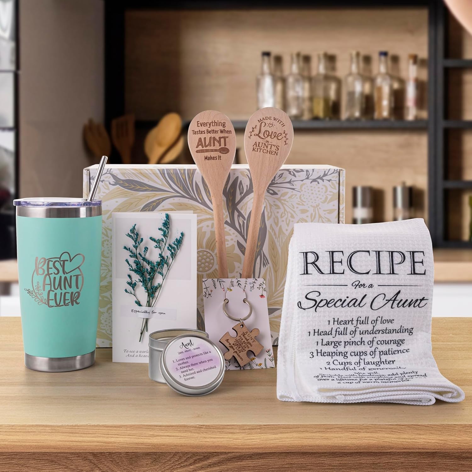 ELEMENU Regalos para tía, regalos para tía de sobrina, sobrino, cestas de regalo de cumpleaños para tía, tia, tía, día de la madre, cestas de regalo