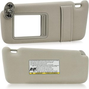Youxmoto Visera parasol izquierda para conductor y lado derecho del pasajero para Toyota Camry 2007 2008 2009 2010 2011 sin techo solar, beige Youxmoto Visera parasol izquierda para conductor y lado derecho del pasajero para Toyota Camry 2007 2008 2009 2010 2011 sin techo solar, beige