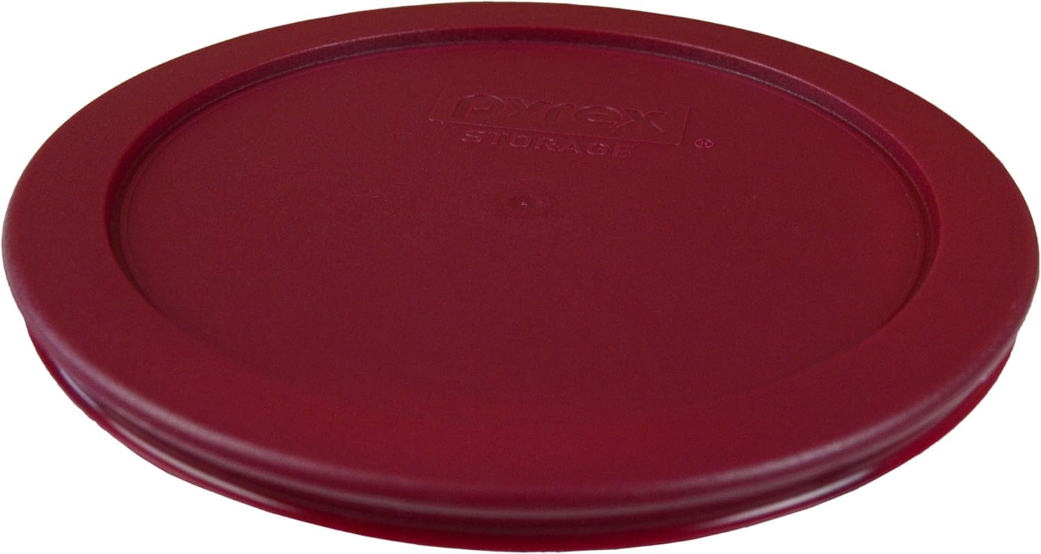 Pyrex 7201-PC Sangria – Tapa de repuesto de plástico para almacenamiento de alimentos, 2 unidades, fabricada en los Estados Unidos