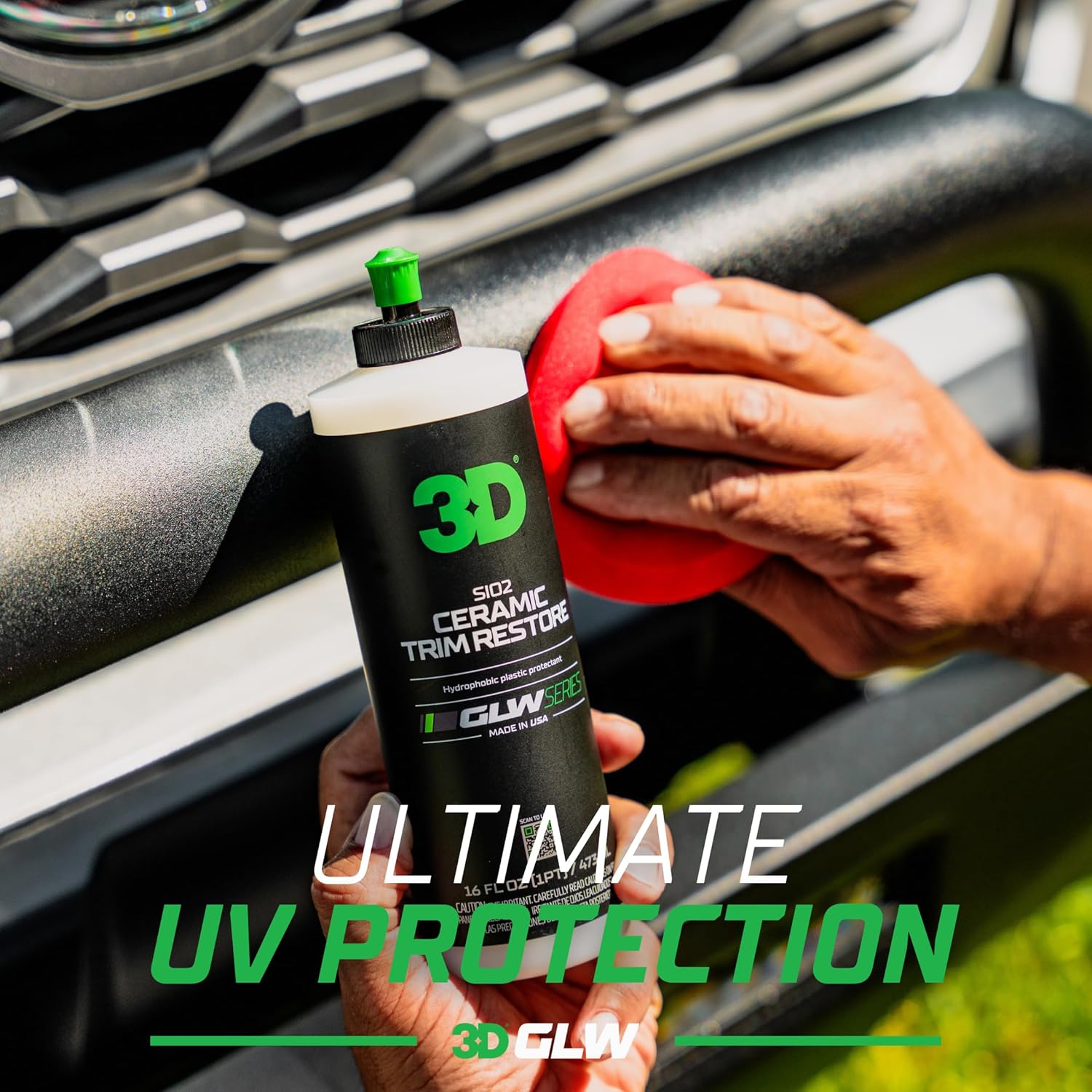 3D Restauración de molduras de cerámica SiO2, serie GLW  Ultimate Hydrophobic Trim Reviver  Restauración, brillo y protección con infusión de SiO2