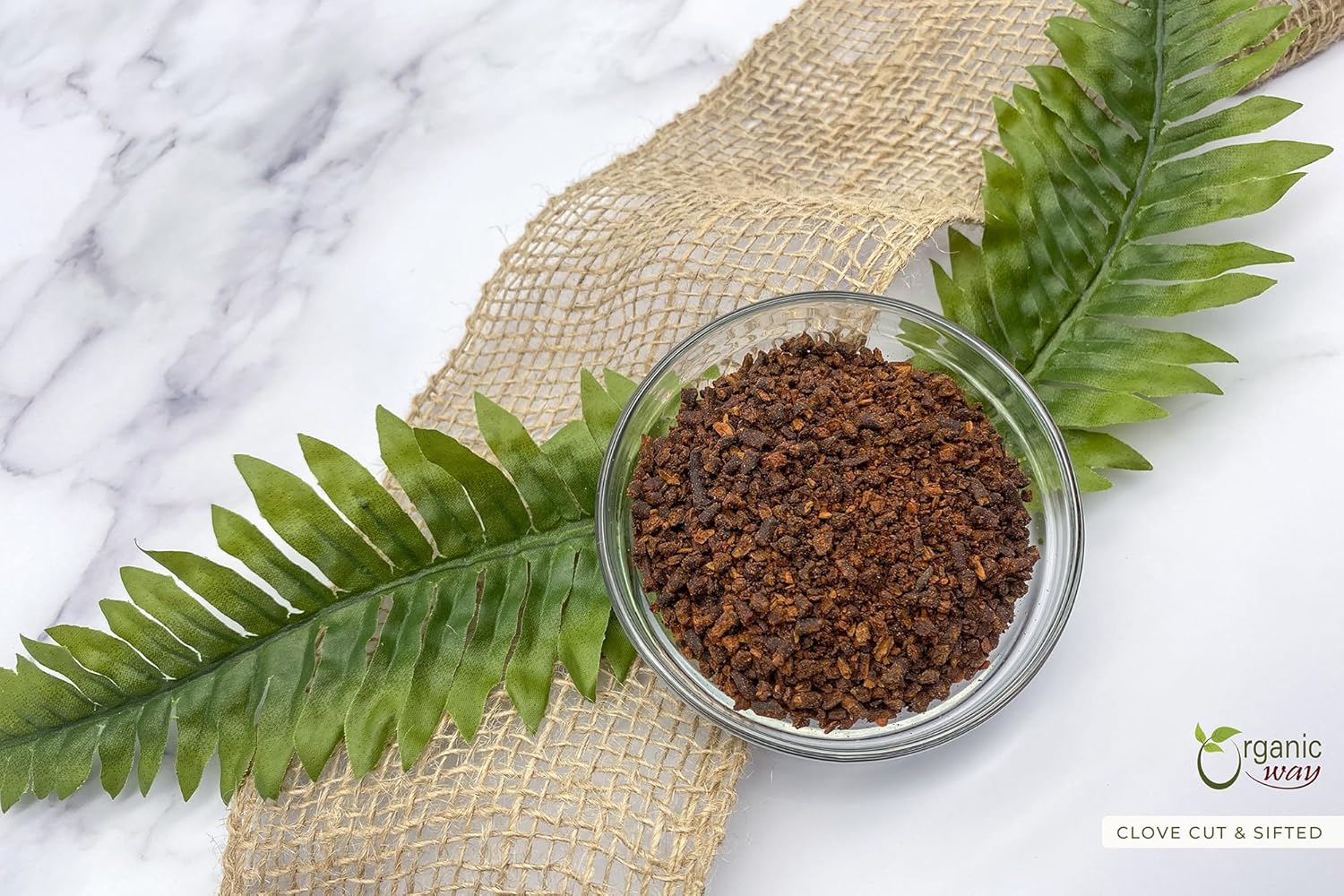 Organic Way Clavos seleccionados a mano cortados y tamizados (Syzygium aromaticum)  Añade sabor y aroma  Certificado orgánico y Kosher  Sin OMG y