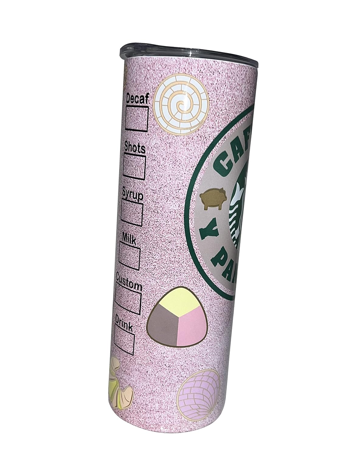 Cafecito y Pan Dulce – Stainless Steel Tumbler – Handmade Cafecito – 20oz Straight Skinny Tumbler (20oz)