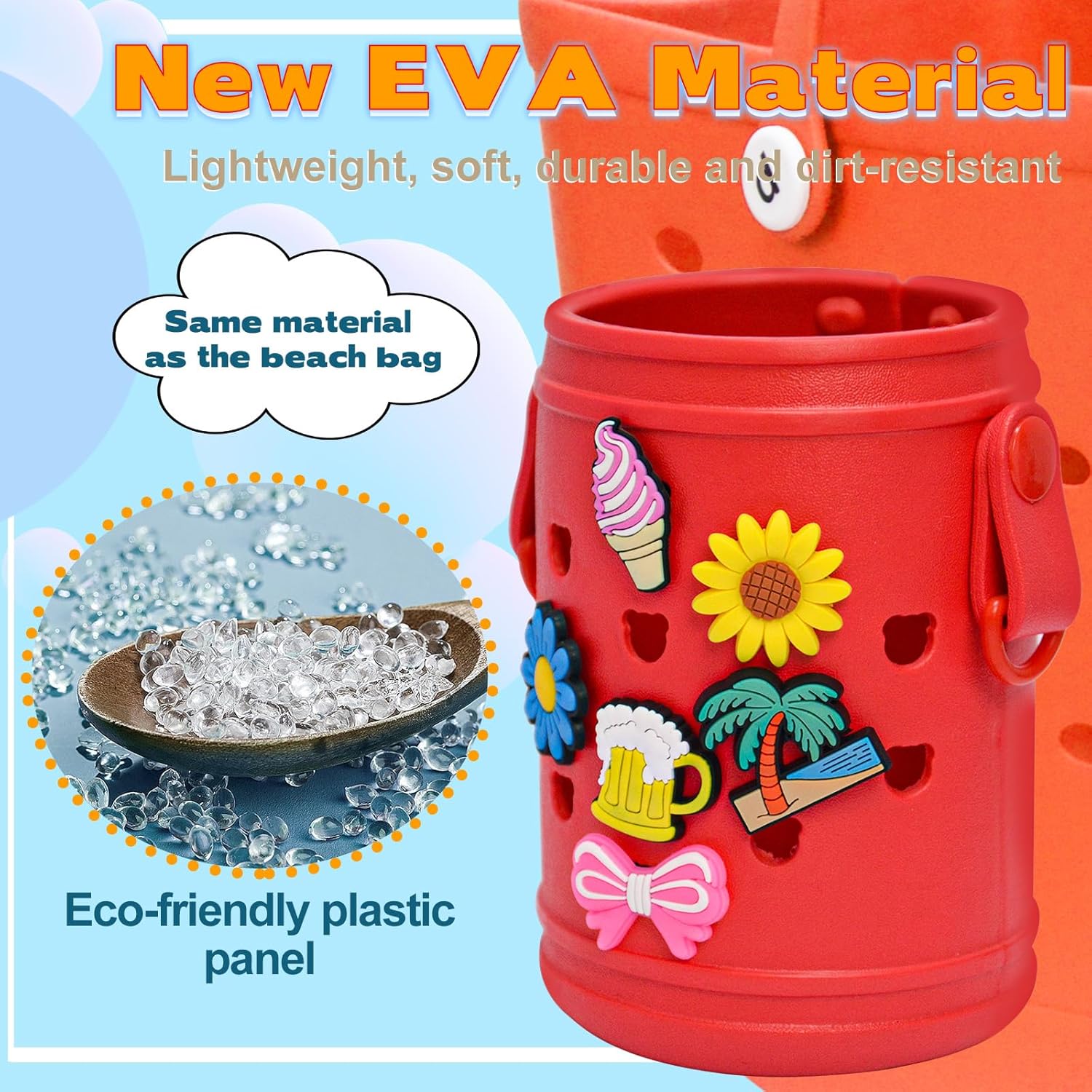 Portavasos compatible con bolsas Bogg Bags – Accesorio para botella de agua con bonito accesorio de dije, mantiene las botellas o artículos