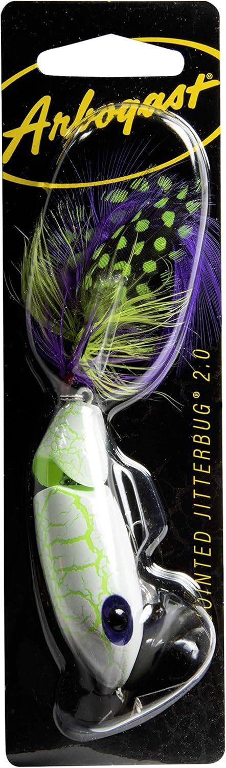 Arbogast Jointed Jitterbug 2.0 Topwater Bass Señuelo de pesca, 2 12 pulgadas, 38 onzas