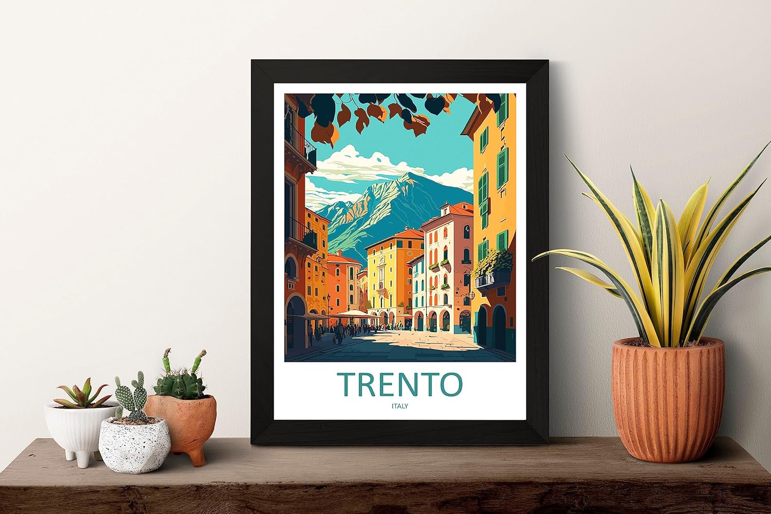 Trento – Impresión de viaje para pared, Trento Italia, decoración del hogar, Trento Art Lovers Wall Art Print Trento Italia Art Trento