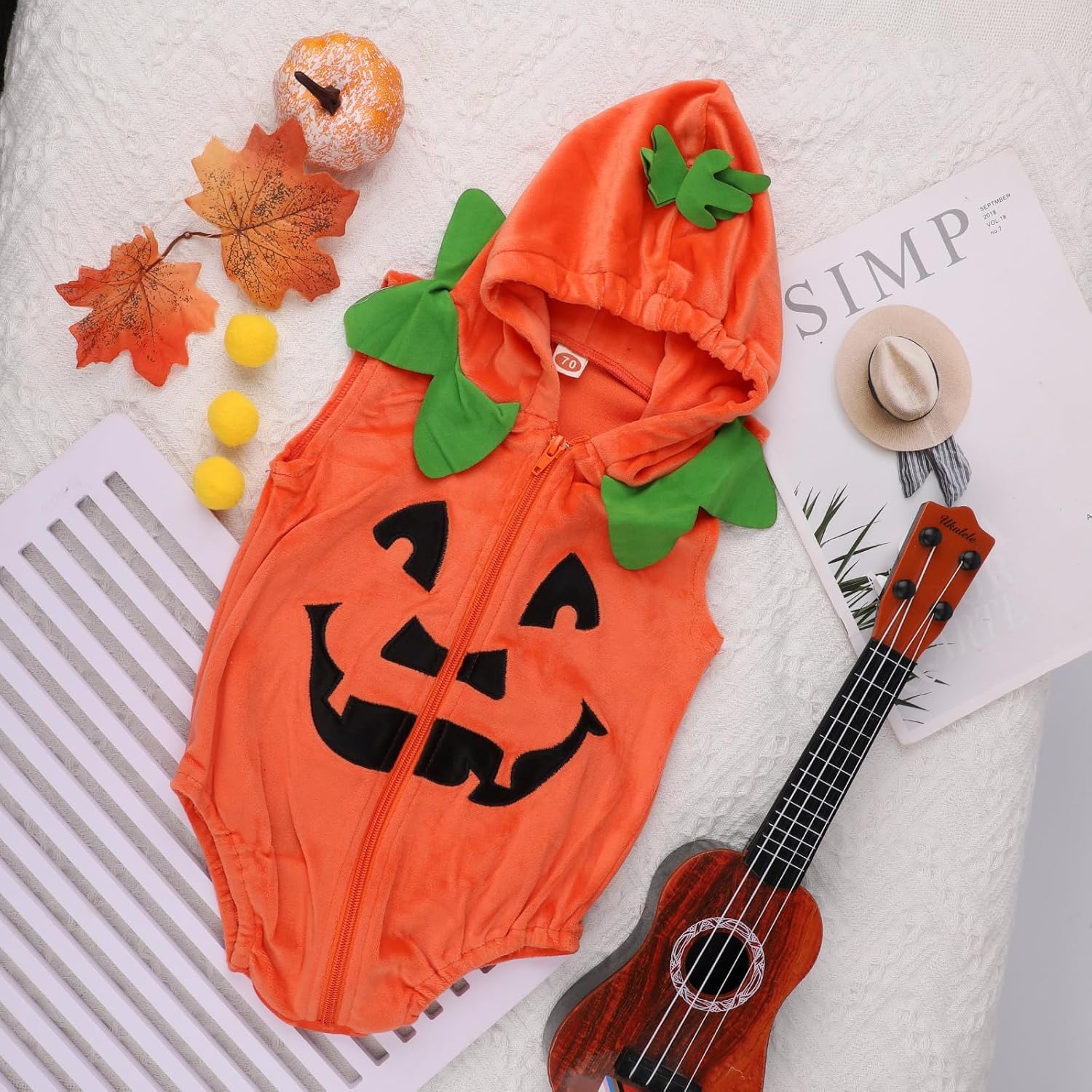 SAVITA Lindo disfraz de calabaza de Halloween para bebé, disfraz de calabaza de Halloween para niños, disfraces de Halloween para decoraciones de