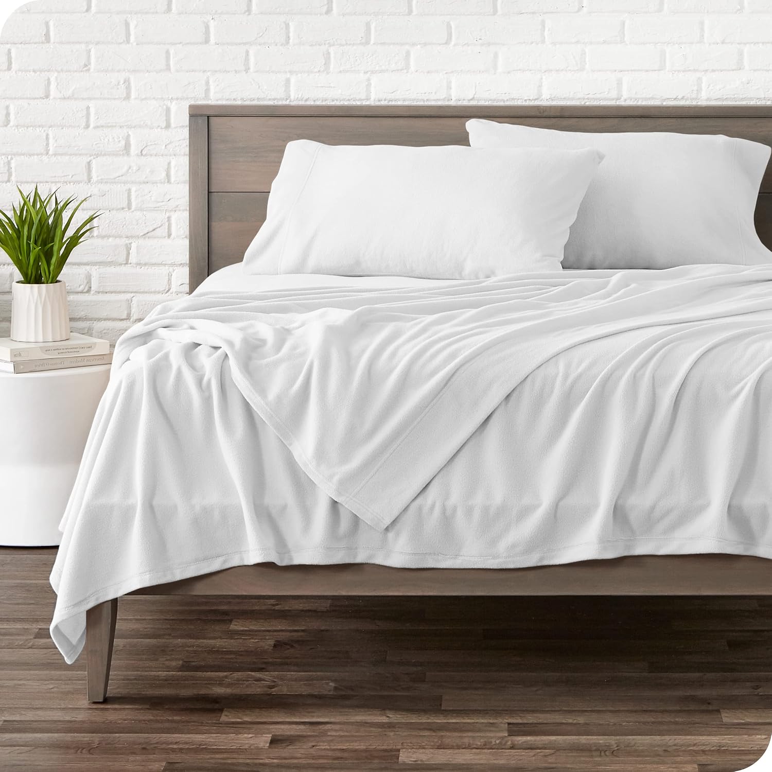 Bare Home Juego de sábanas de forro polar súper suave, tamaño King, forro polar extra afelpado, sábanas de cama sin pelusas, calidez acogedora para