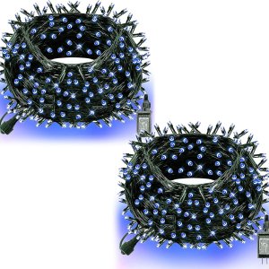 Dazzle Bright Tira de luces LED de Navidad de 132 pies, 400 luces LED de Navidad enchufables con 8 modos, decoraciones de Navidad impermeables para Dazzle Bright Tira de luces LED de Navidad de 132 pies, 400 luces LED de Navidad enchufables con 8 modos, decoraciones de Navidad impermeables para