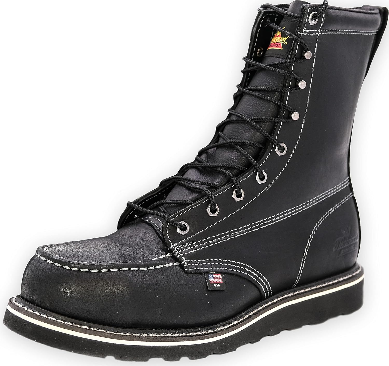 Thorogood American Heritage – Botas con punta de seguridad para hombre (8 pulgadas)