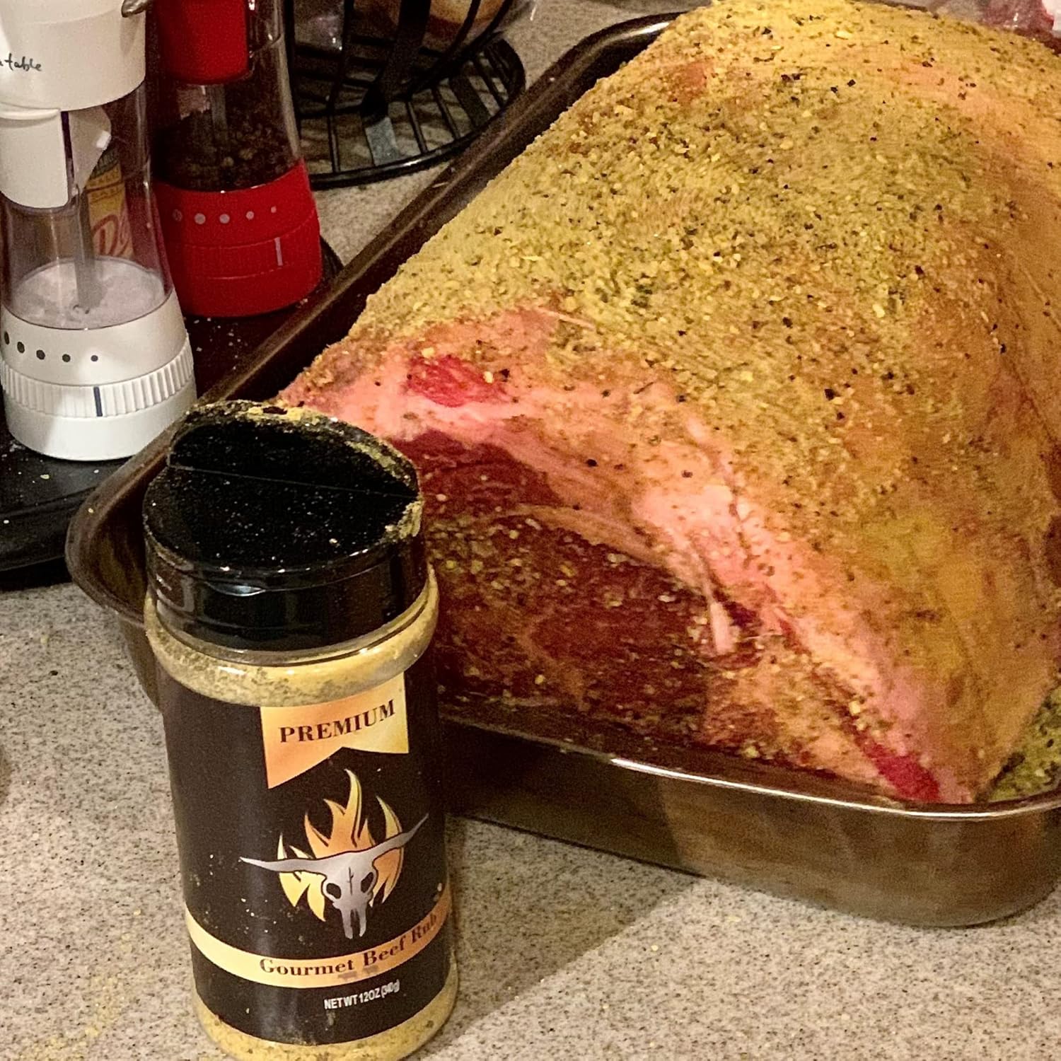 Condimento Prime Rib  Ingredientes de primera calidad  Prime Rib Rub para asados de costilla, pechugas, filetes, hamburguesas y carne de res