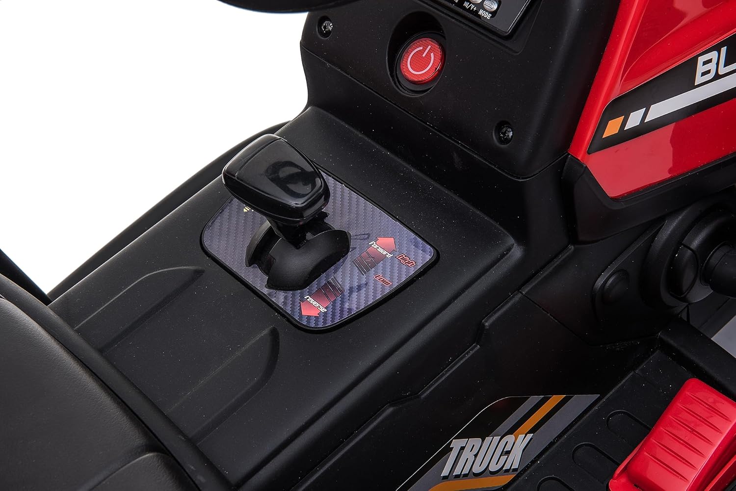 Tractor de paseo para niños con remolque, 12 V, divertidas luces LED, audio USB, música, cambio de 3 velocidades y cinturón de seguridad, perfecto