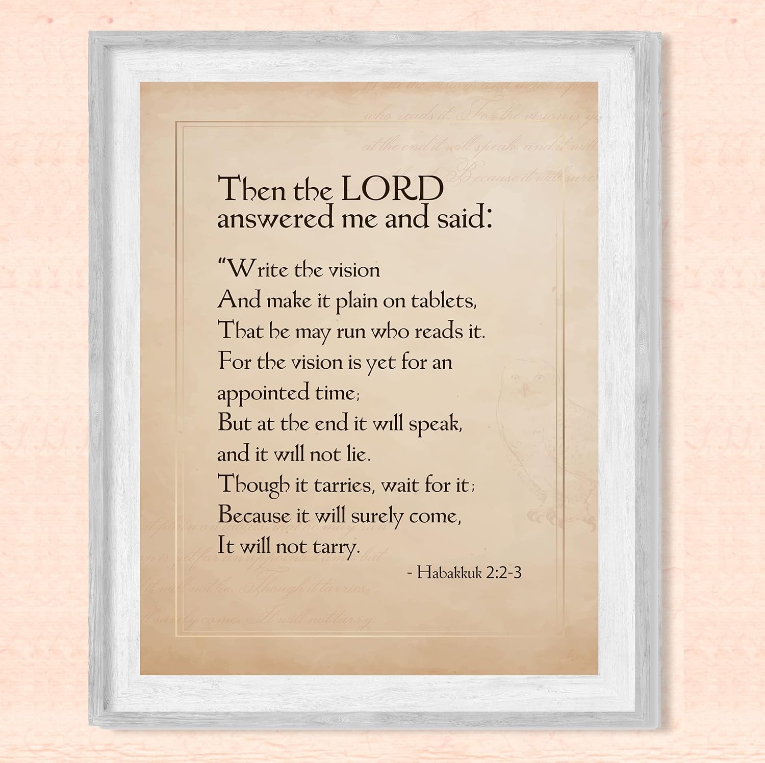 Write The Vision, Make It Plain Bible Verses Wall Decor, Bible Verse for Home Decor, Be Still and Know That I Am God Christian Decor for Home &