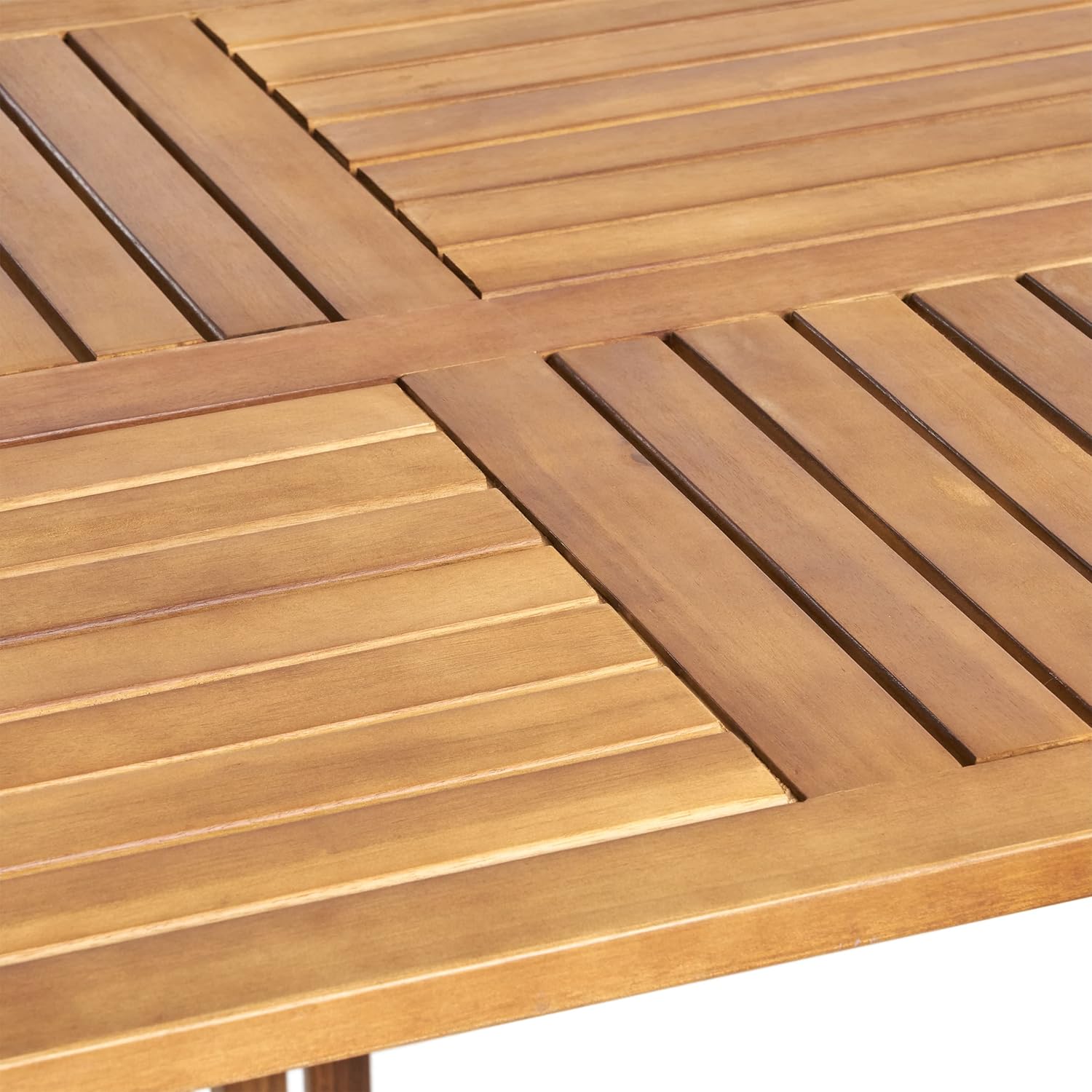 Christopher Knight Home Hermosa mesa rectangular de madera de acacia, acabado de teca