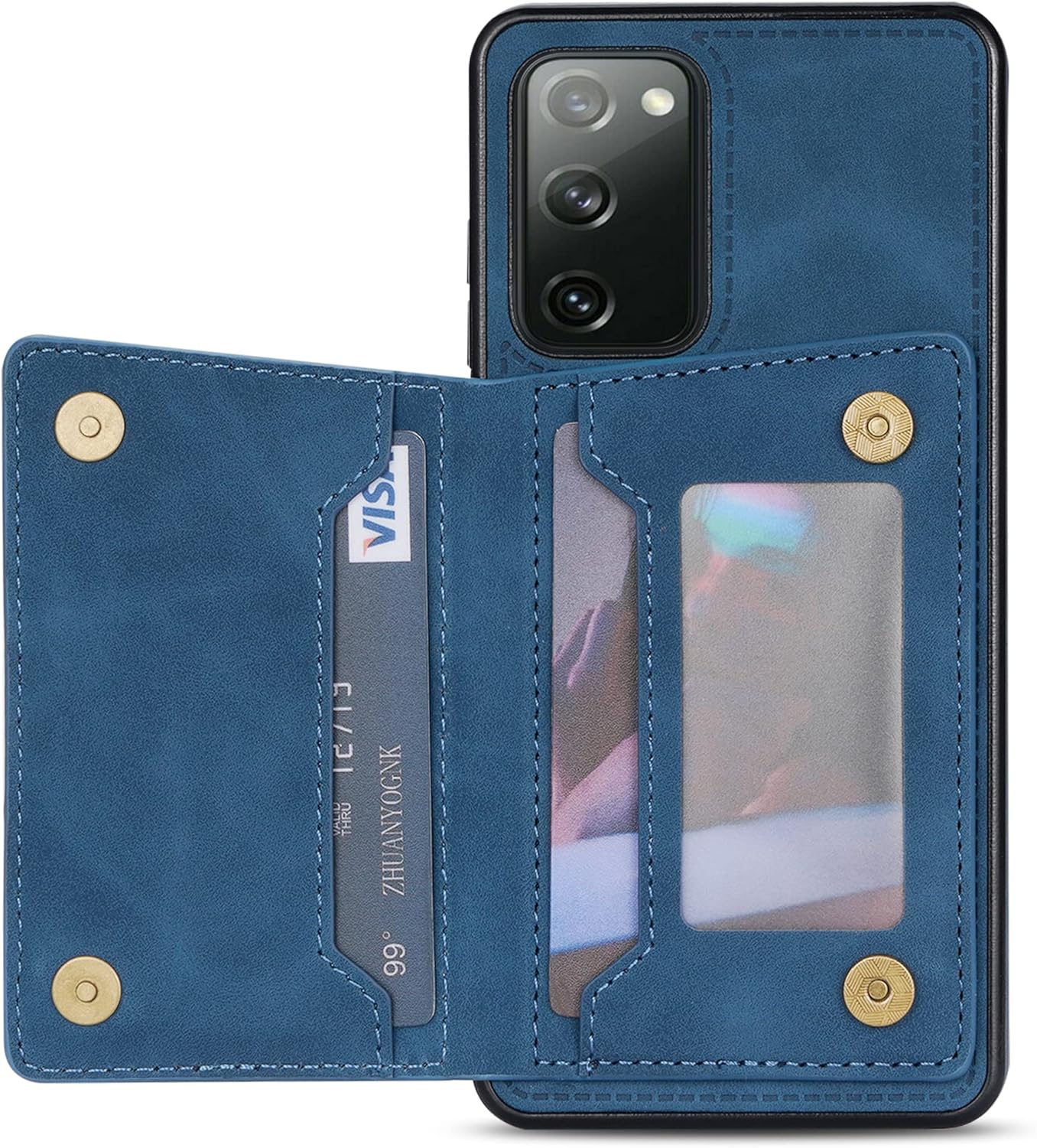 Asuwish Funda para teléfono Samsung Galaxy S20 5G de 6.2 pulgadas con protector de pantalla de vidrio templado delgado y ranura para tarjeta de