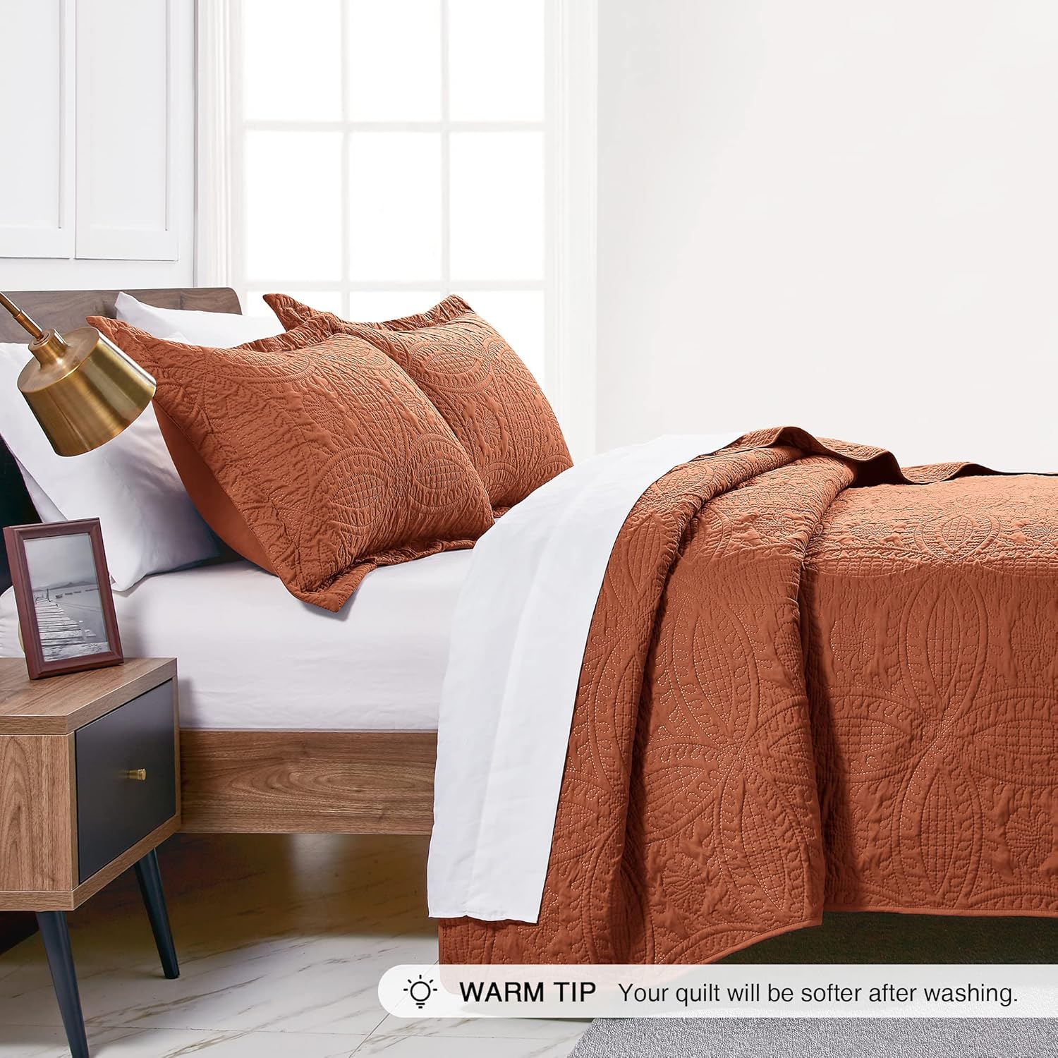 Love’s cabin Colchas para cama Queen color oscuro, colcha suave de verano, colcha de microfibra ligera, colcha de estilo moderno con patrón de