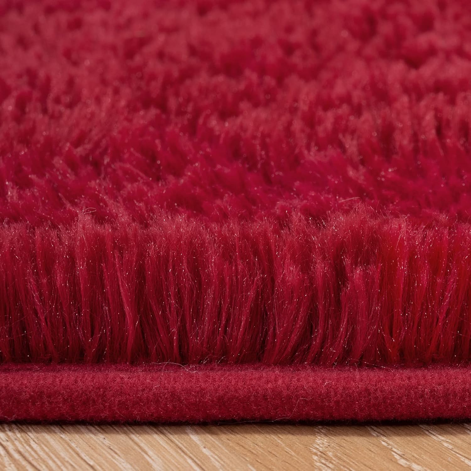 DETUM Alfombra grande para sala de estar, 6 x 9 pies, color rojo vino, alfombras de Navidad para dormitorio, habitación principal, comedor,