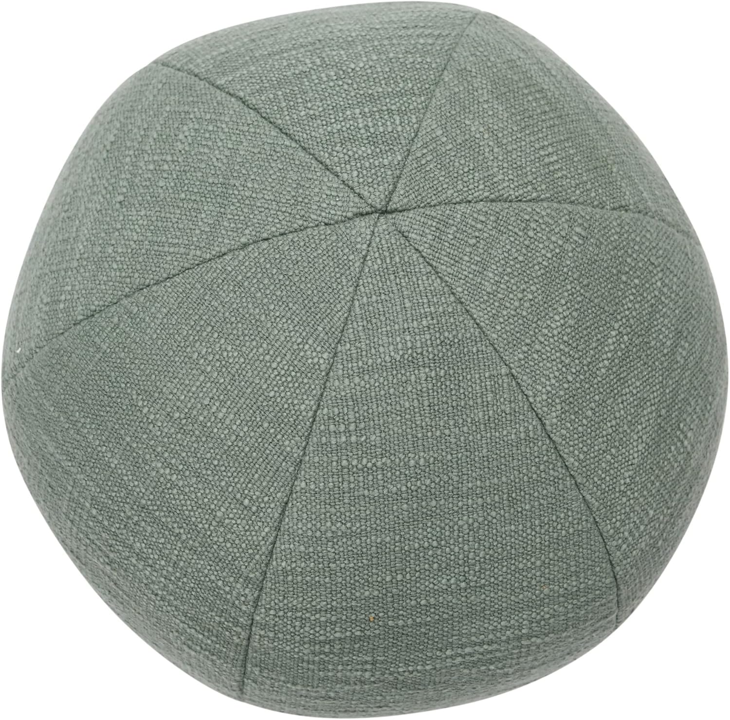 Creative Co-Op Almohada de algodón Slub Orb, 10 pulgadas de largo x 10 pulgadas de ancho x 4 pulgadas de alto, verde
