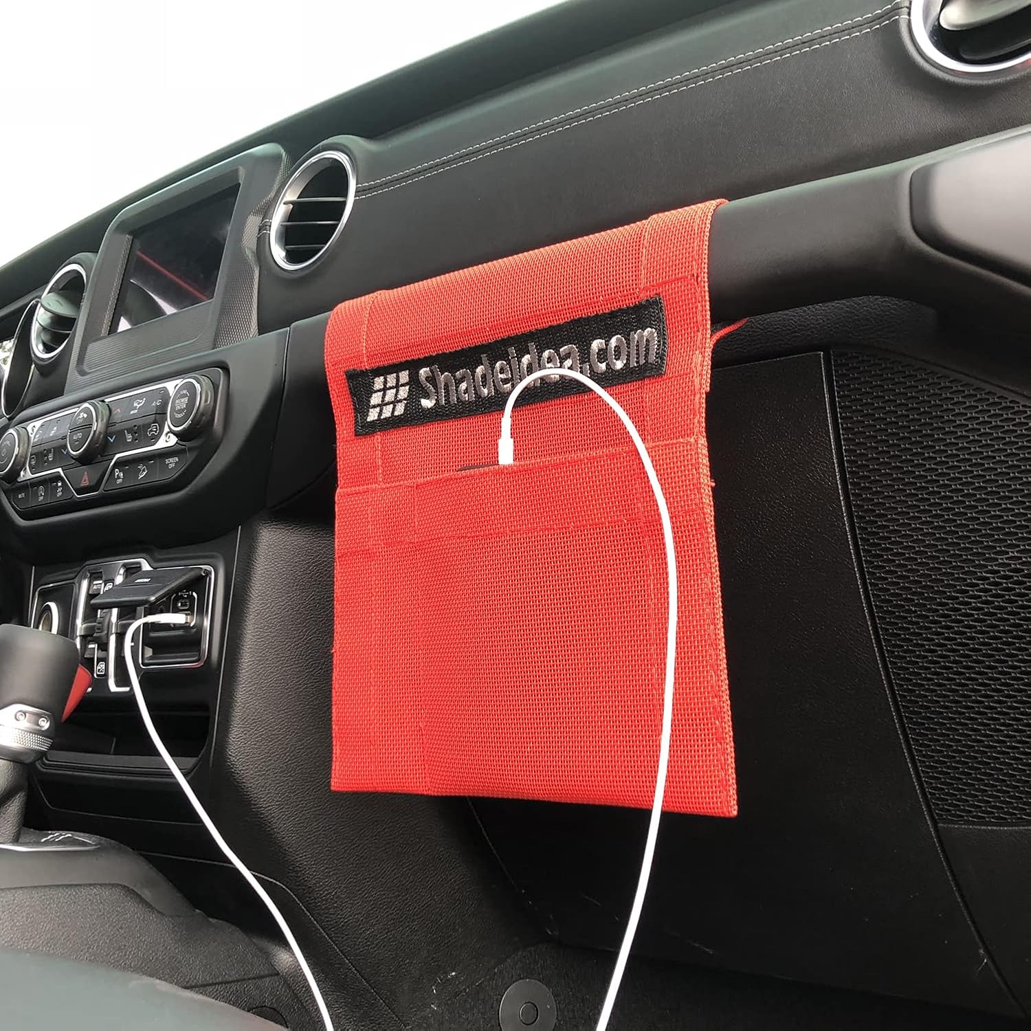 Shadeidea Cubierta Tonneau compatible con Jeep Wrangler Cargo Cover JL 4 puertas JLU (2018-actual) cubierta trasera del maletero negro  Bandera