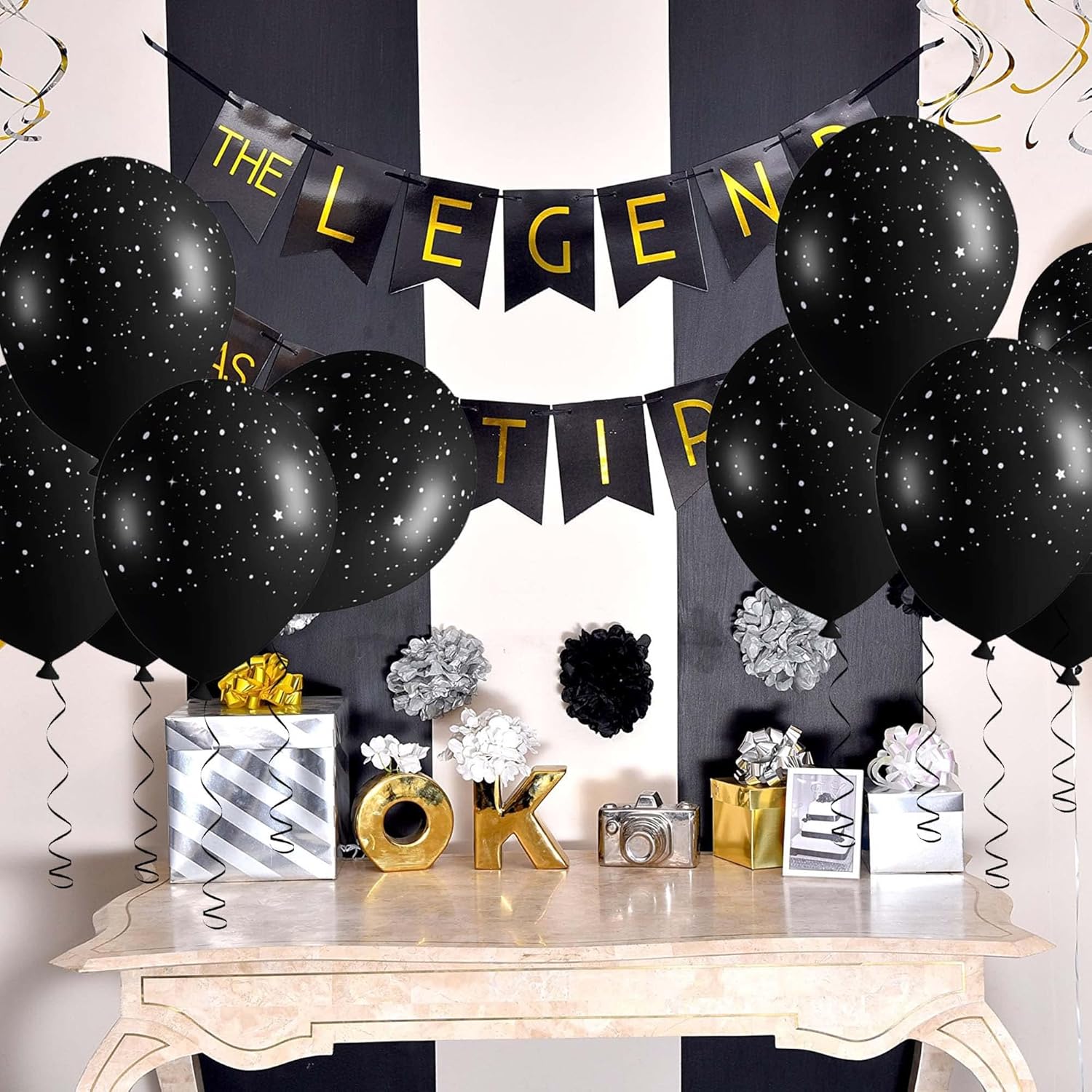 40 globos de galaxia para niños, decoraciones de fiesta de cumpleaños de galaxia, suministros de fiesta temática del espacio exterior, guirnalda de