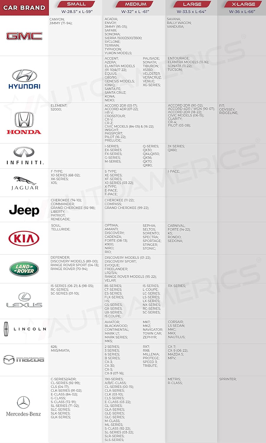 Autoamerics – Parasol para parabrisas (1 unidad)