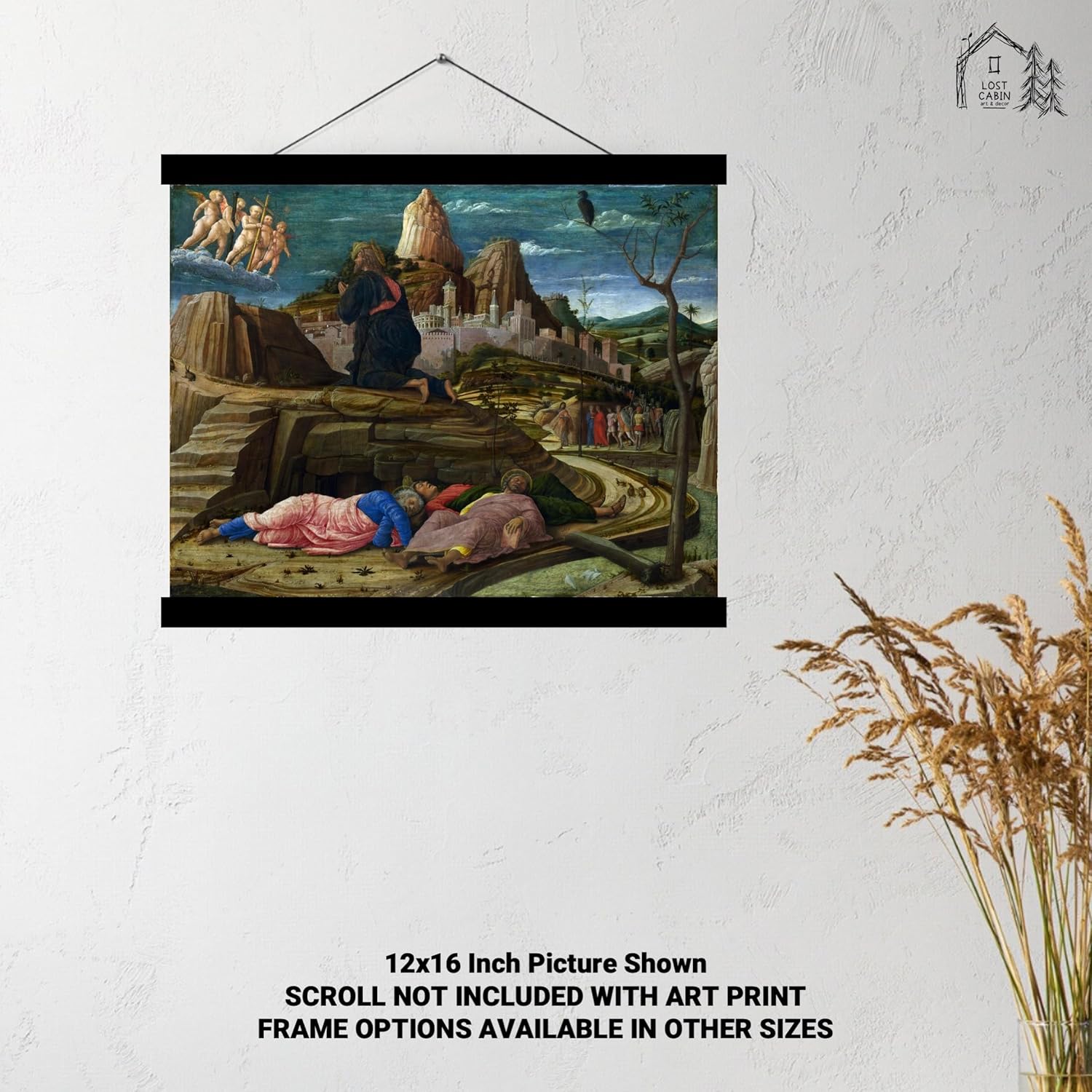 Cabaña perdida La agonía en el jardín de Getsemaní de Andrea Mantegna  Impresión sin marco  Reproducción de pintura de obras de arte finas  Póster