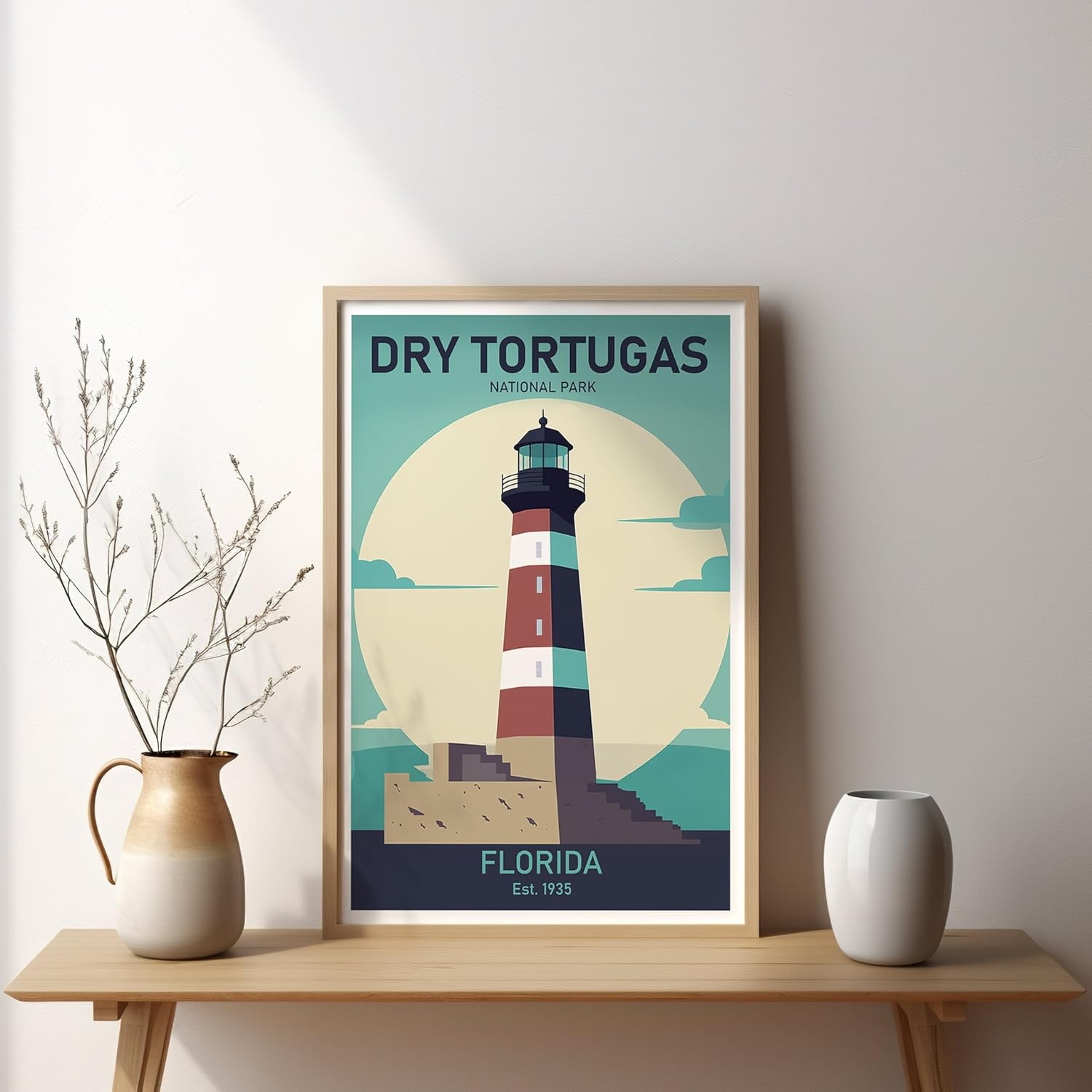 Dry Tortugas National Park – Classic USA Travel Poster, Retro Wall Art