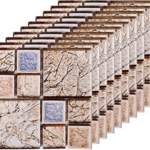 uxcell Azulejos autoadhesivos, 25 unidades de 3.94 x 3.94 pulgadas, impermeables, tamaño pequeño, azulejos autoadhesivos, papel tapiz decorativo uxcell Azulejos autoadhesivos, 25 unidades de 3.94 x 3.94 pulgadas, impermeables, tamaño pequeño, azulejos autoadhesivos, papel tapiz decorativo