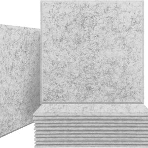 JBER Paneles de espuma acústica profesional, panel de absorción insonorizante, acolchado a prueba de sonido, 12 x 12 x 0.4 pulgadas, azulejos de JBER Paneles de espuma acústica profesional, panel de absorción insonorizante, acolchado a prueba de sonido, 12 x 12 x 0.4 pulgadas, azulejos de