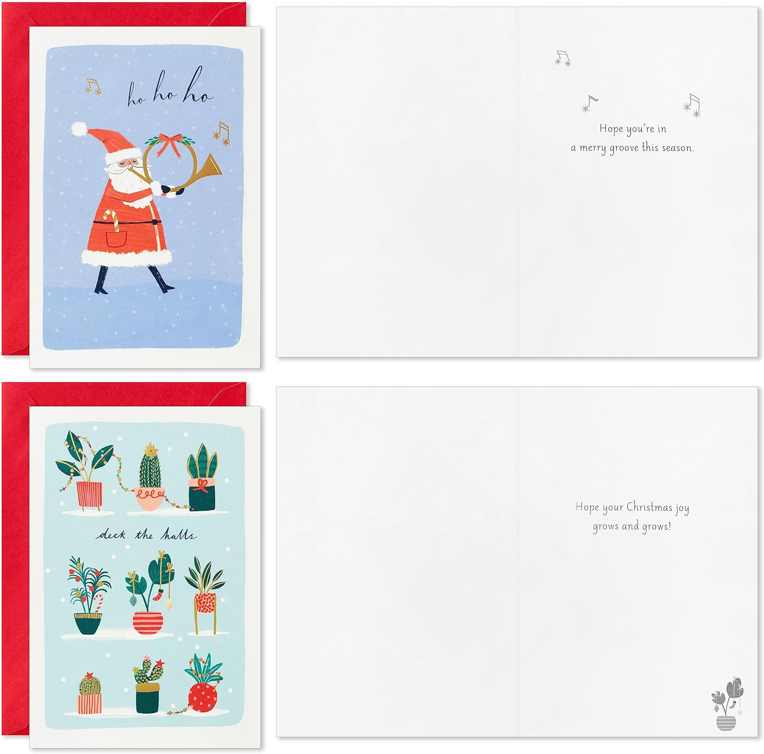 Hallmark Lindo surtido de tarjetas de Navidad en caja (24 tarjetas y sobres)