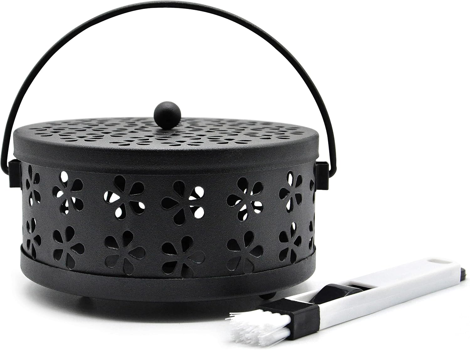 Mosquito Coil Holder Classic Design Portable Metal Inciense Holder Negro