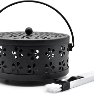 Mosquito Coil Holder Classic Design Portable Metal Inciense Holder Negro Mosquito Coil Holder Classic Design Portable Metal Inciense Holder Negro