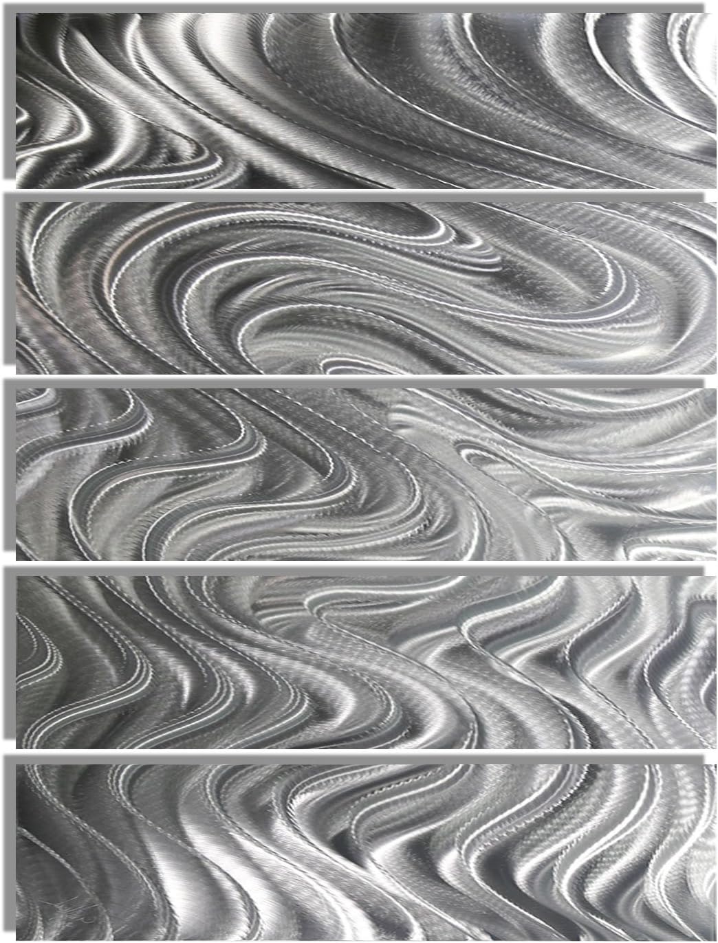 Statements2000 Arte abstracto moderno extra grande de pared de metal para interiores y exteriores, pintura 3D escultura colgante por Jon Allen,