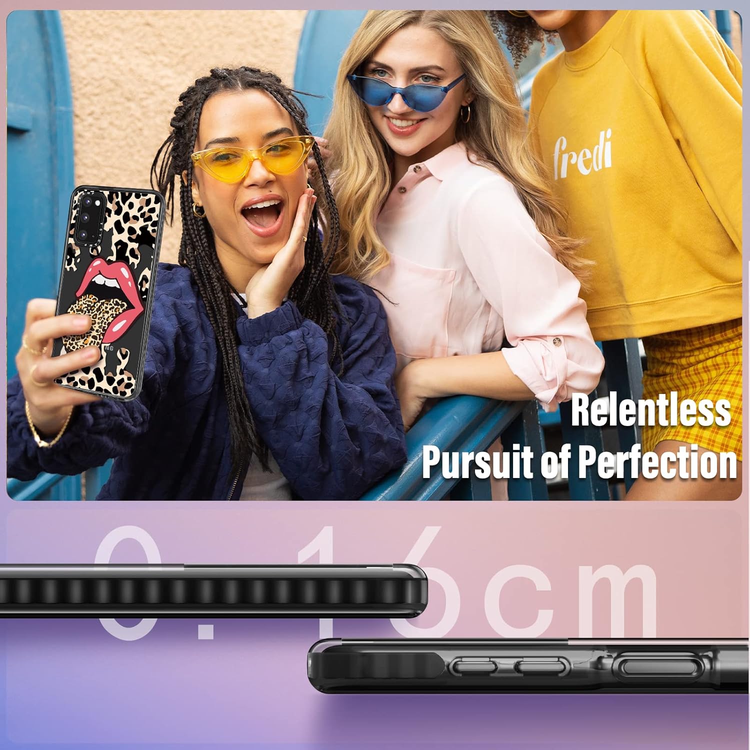 Toycamp Funda para Samsung Galaxy S20 para mujer, diseño de leopardo divertido y bonito diseño de labios femeninos para niñas y adolescentes, (6.2