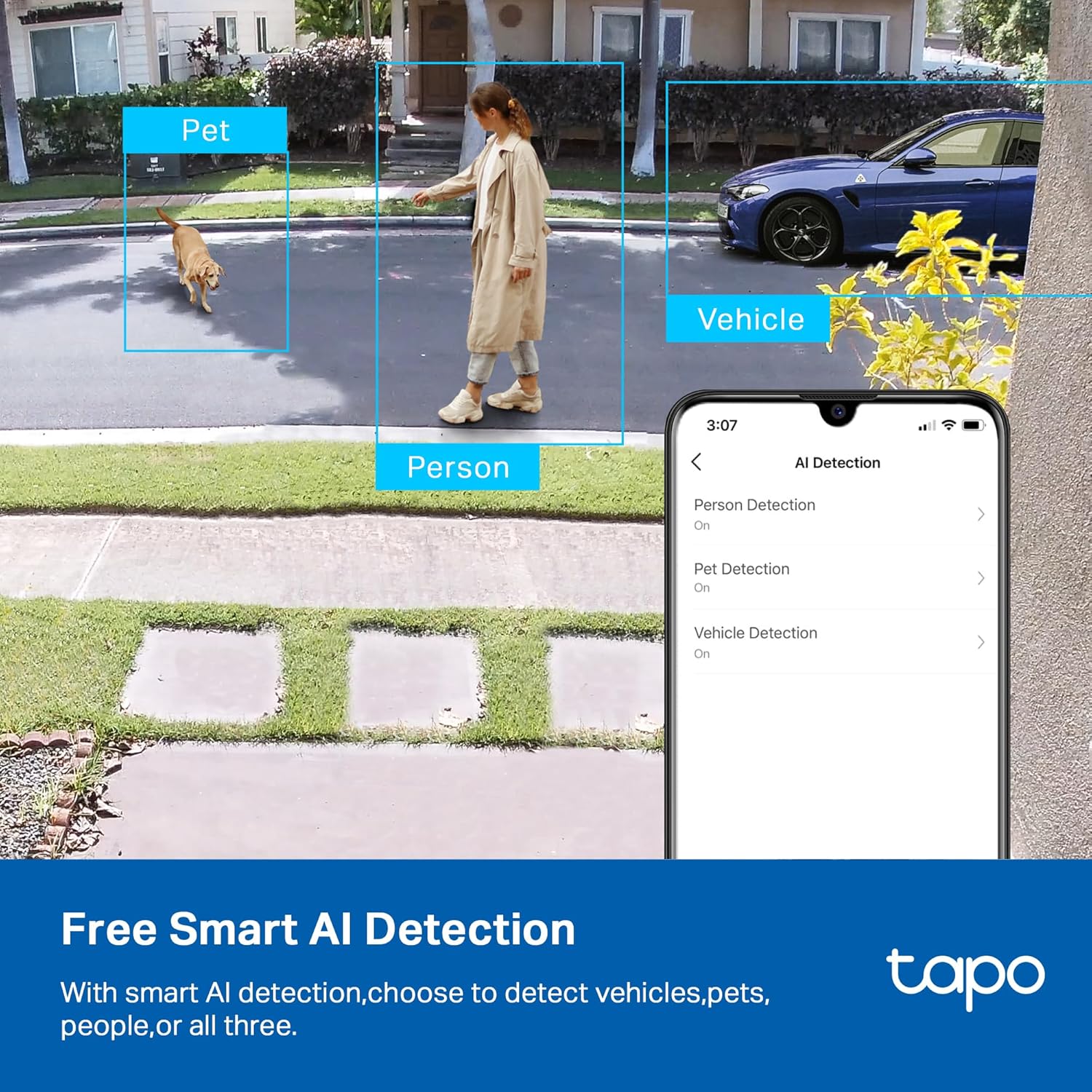 TP-Link Tapo – Cámara de seguridad QHD 2K, interiorexterior, modo IR invisible, almacenamiento SD (Tapo C120)