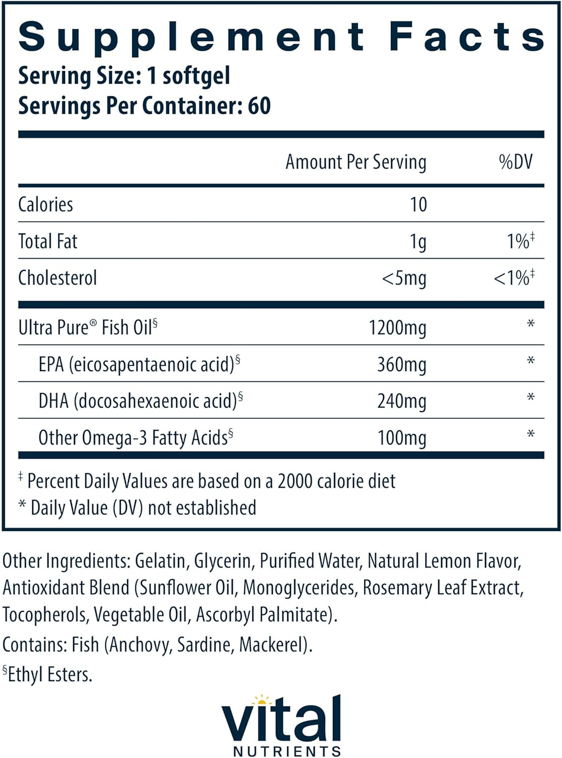 Suplemento de aceite de pescado 700 por Vital Nutrients, 1, 1