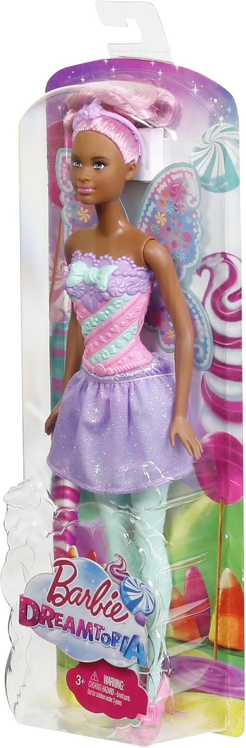 Barbie Dreamtopia – Muñeca de caramelo de hada, rosa