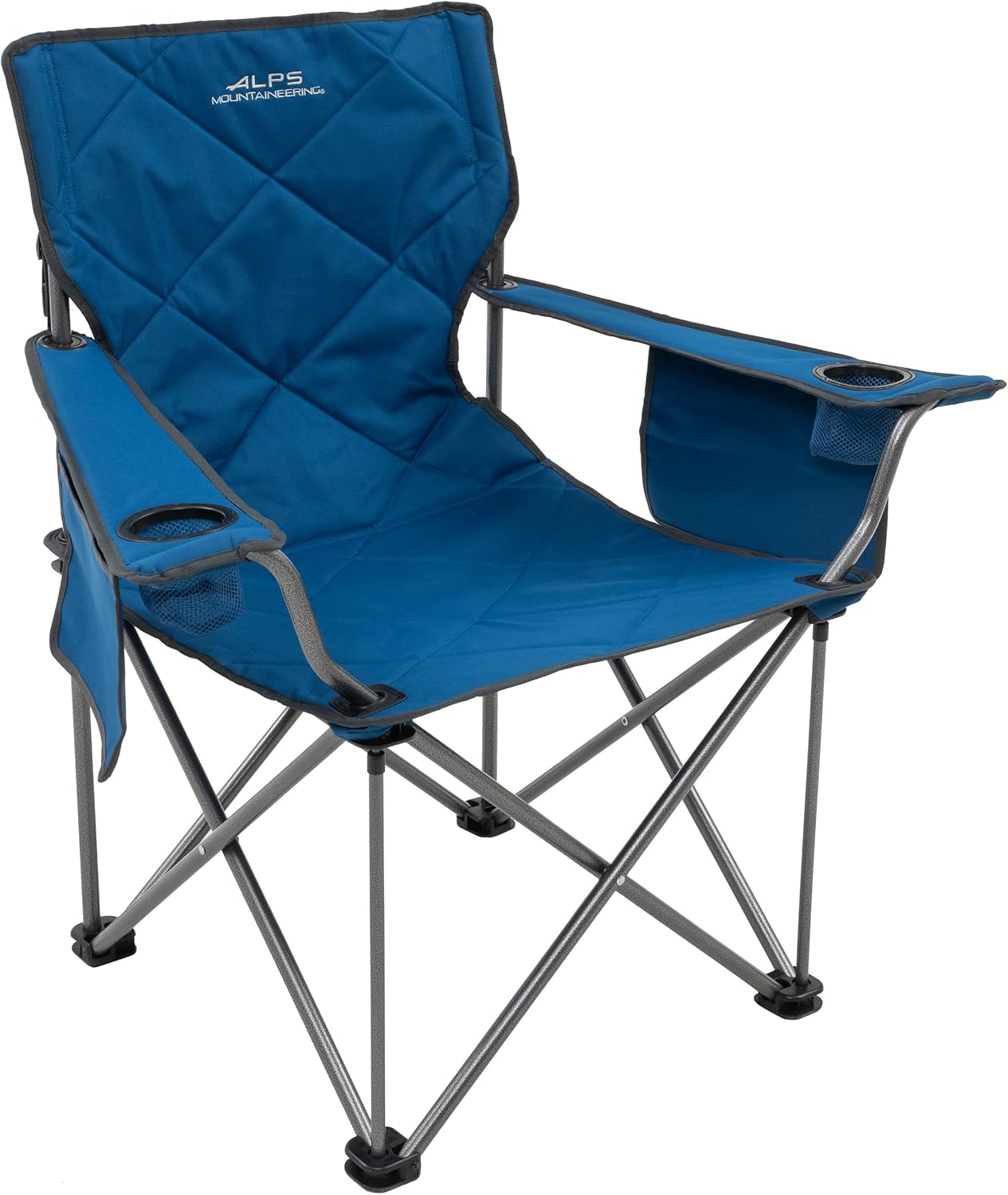 ALPS Mountaineering King Kong – Sillas de camping para adultos con portavasos de malla y bolsillos, construidas duraderas y fiables con marco de