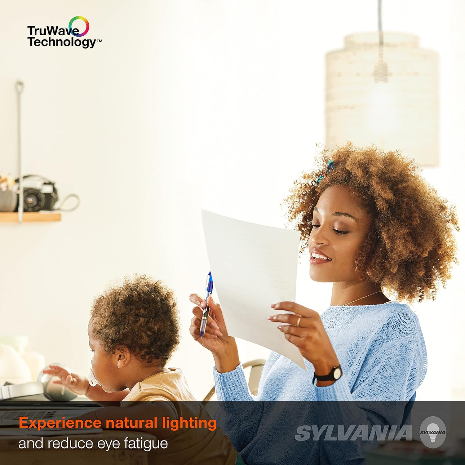 Sylvania – Bombilla LED TruWave Serie Natural PAR30, equivalente a 75 W, eficiente 9 W, base media, regulable, 3000 K, color blanco, 1 paquete