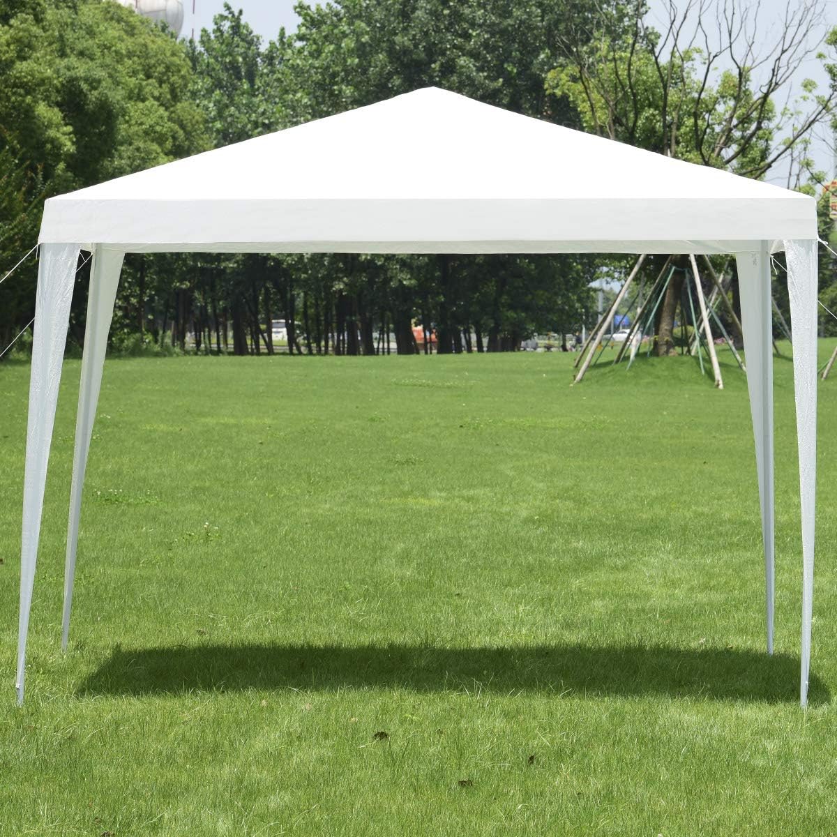 Tangkula Tienda de campaña para exteriores de 10 x 10 pies, tienda de campaña portátil para bodas, tiendas de eventos exteriores para fiestas,
