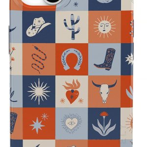 Casely Funda para iPhone 13  Compatible con MagSafe  Dirt Road Chic  Funda bohemia Western Squares Casely Funda para iPhone 13  Compatible con MagSafe  Dirt Road Chic  Funda bohemia Western Squares