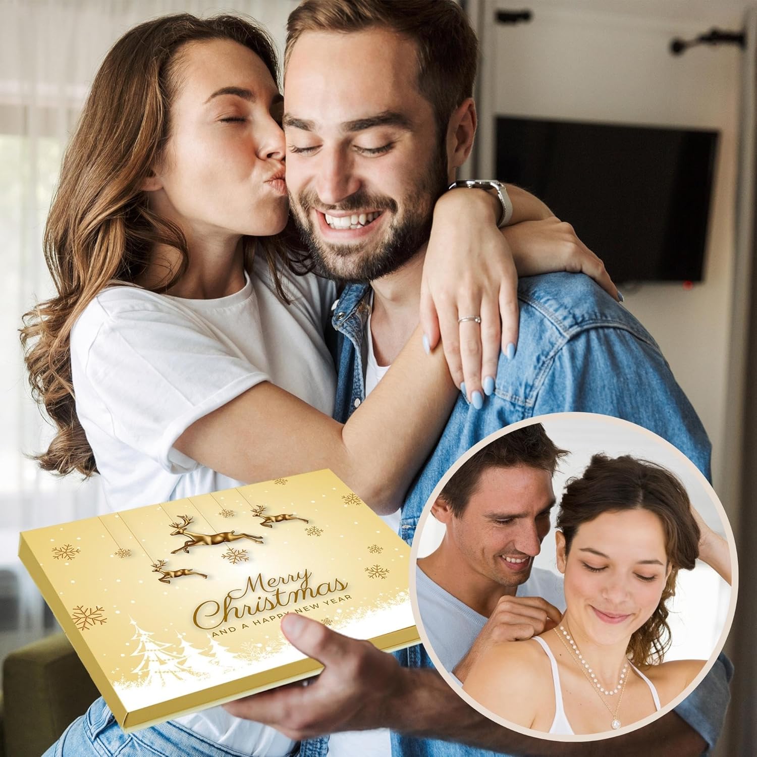 Calendario de adviento de joyería, cuenta regresiva de Navidad, calendario de Adviento 2023 para mujeres adultas y adolescentes, regalo sorpresa de