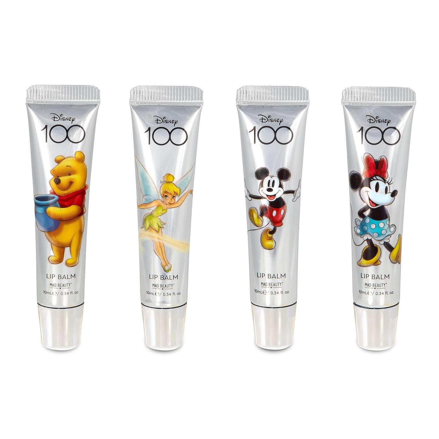 Mad Beauty 100 Years of Disney – Juego de 4 bálsamos labiales de edición limitada  Libro coleccionable  Cosméticos libres de crueldad animal  Gran