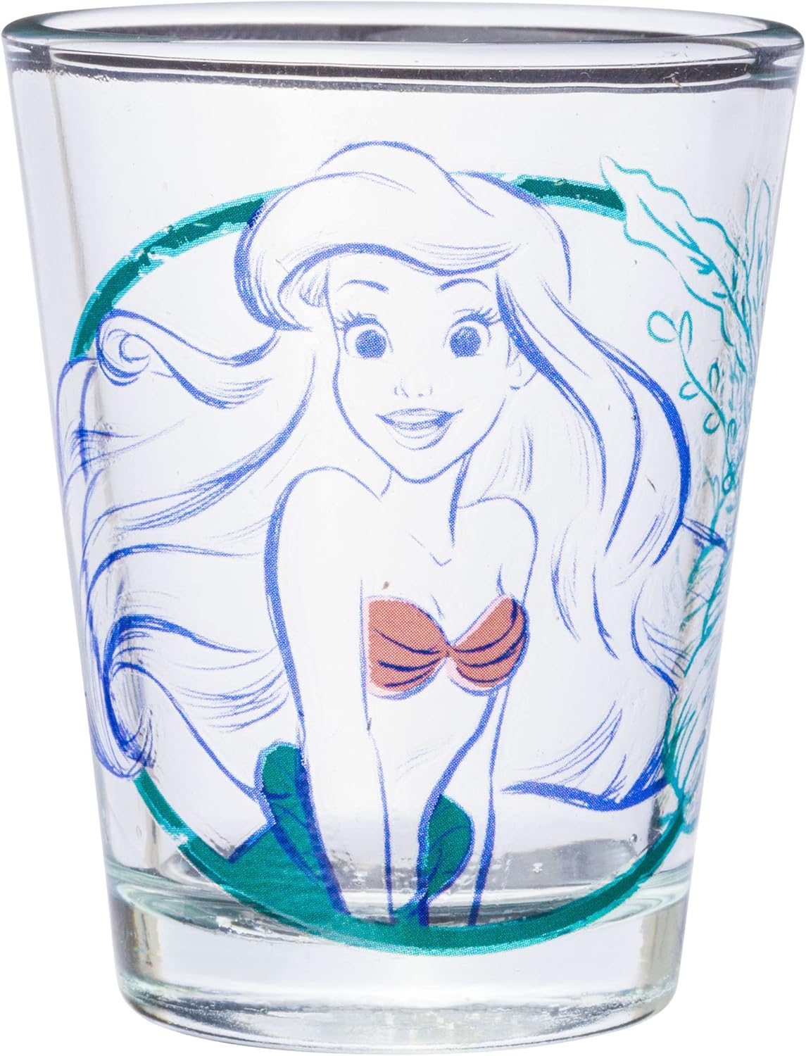 Silver Buffalo Disney Princess Frames – Juego de 4 mini vidrios, 1.5 onzas