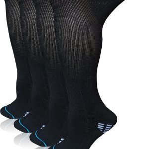 Calcetines extra anchos para diabéticos bariátricos para hombres y mujeres, calcetines de linfedema fundido para tobillo hinchado del pie, 2 pares Calcetines extra anchos para diabéticos bariátricos para hombres y mujeres, calcetines de linfedema fundido para tobillo hinchado del pie, 2 pares