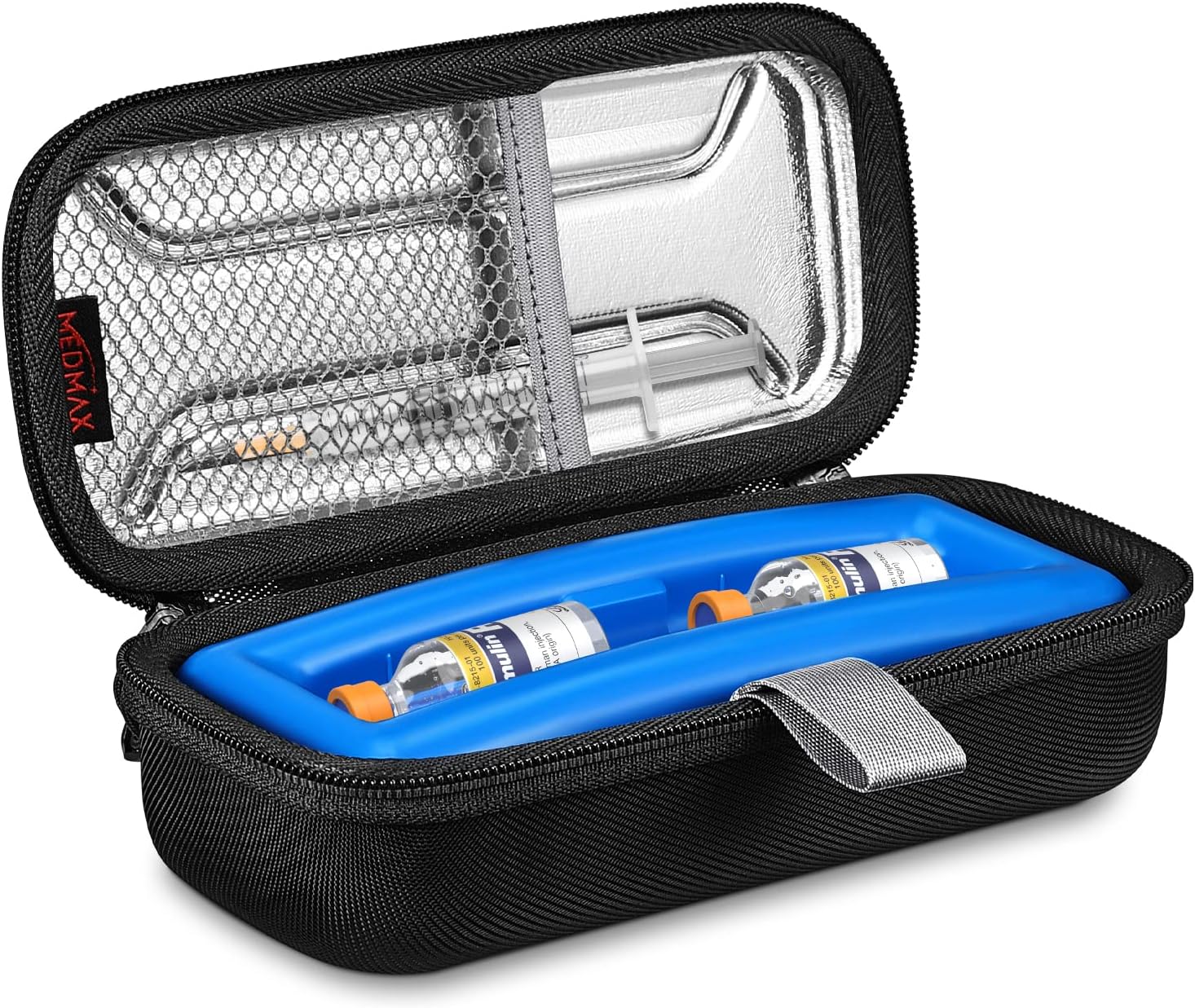 Vial de insulina – Estuche enfriador de transporte, organizador portátil para diabéticos, resistente al agua, funda protectora rígida de viaje