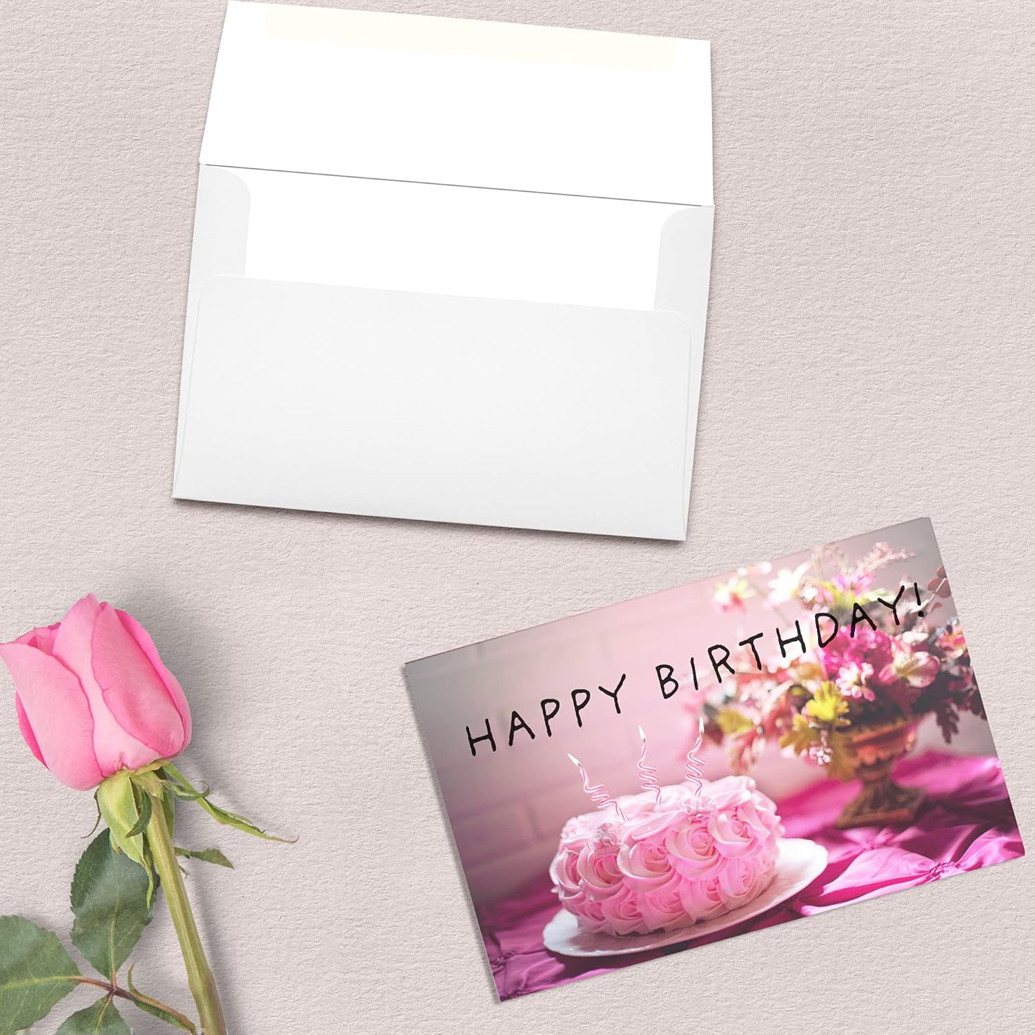 5″ X 7″ – Juegos de tarjetas mate de inyección de tinta en blanco (100 tarjetas y sobres)