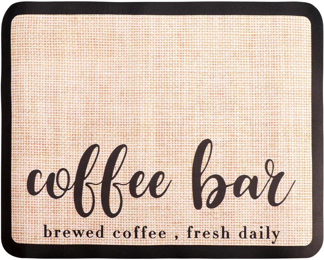 Tapete de café para barra de café, con parte trasera de goma absorbente de manchas y secado rápido para cocina, tapete para cafetera, para